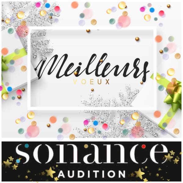 Votre audioprothésiste de confiance chez Sonance Audition les Abrets vous souhaite un excellente année 2026, riche en moments de joies, de partage et de sons retrouvés.